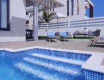 swimming pool, furniture, floor, table, chair, house, indoor